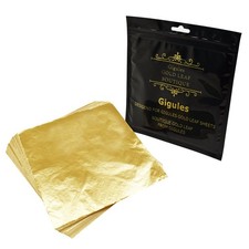 Gigules Gold Leaf Sheets 100 Pcs Imitation Foil for Arts