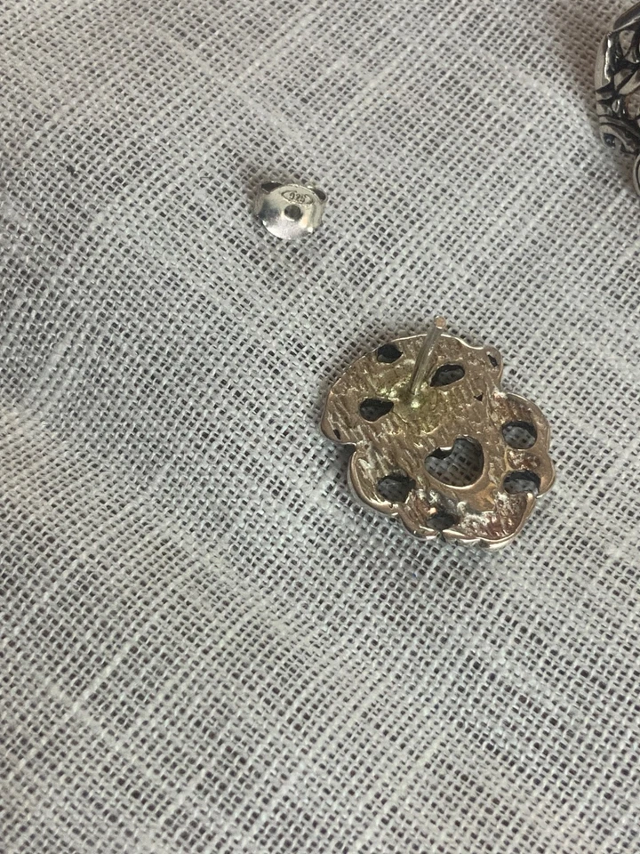 Set di gioielli in argento 925, orecchini e ciondolo - Immagine 4 di 4