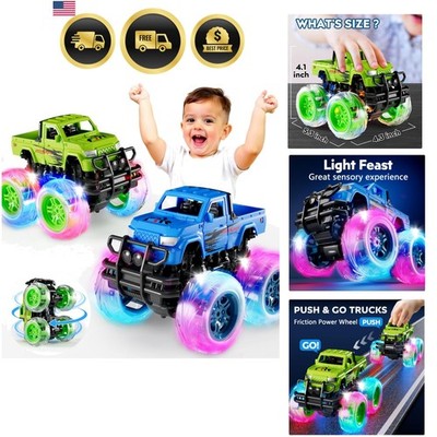 Monster Trucks Toys for Toddlers Boys: Light-up Wheels for Kids Age 2-4  Old,...