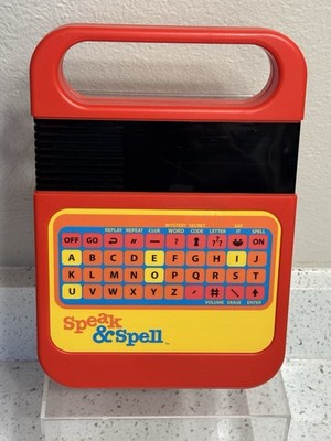 Speak & Spell Electronic Learning Toy Kahootz 09624 Classic Vintage Game - Works