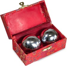 Japanbargain 3297, Chinese Baoding Balls Hand Therapy Exercise Stress Relief Bal