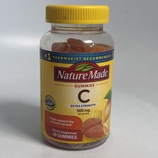 Nature Made Extra Strength Dosage Vitamin C 500 mg per 60 Count 07/2026 Sealed