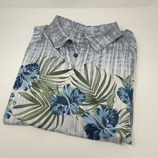 Tommy Bahama Tidepool Royale Polo Sz XL Island Zone Performance Stretch Tropical