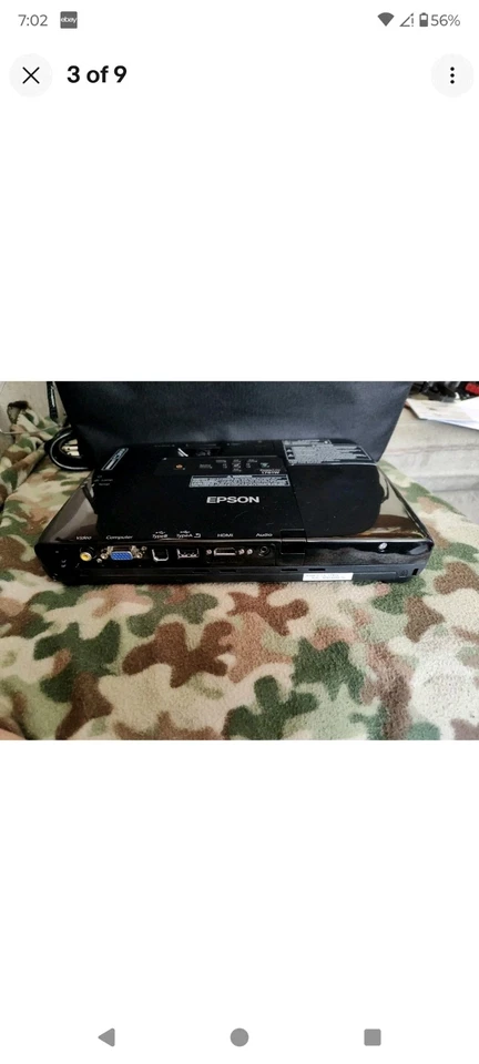 Epson LCD Projector Model H478A - Image 3 of 4