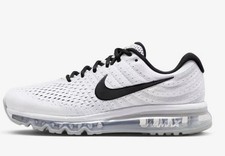 Nike Men’s Size 8.5 Air Max 2017 White Black Low Top Sneakers 849559-100