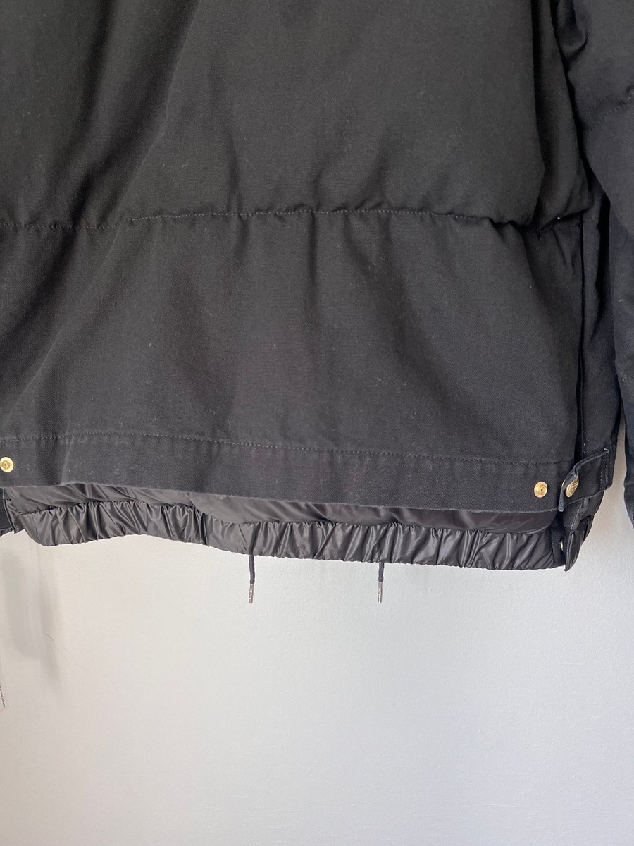 Sacai x Carhartt WIP Washed Duck Puffer Jacket - Size 3 - Black