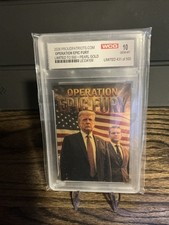 Tarjeta coleccionable Pearl Gold Proud Patriots Donald Trump - Operation Epic Fury