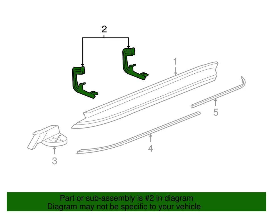 Soporte para estribo GM 22956467 genuino Foto 4 de 4