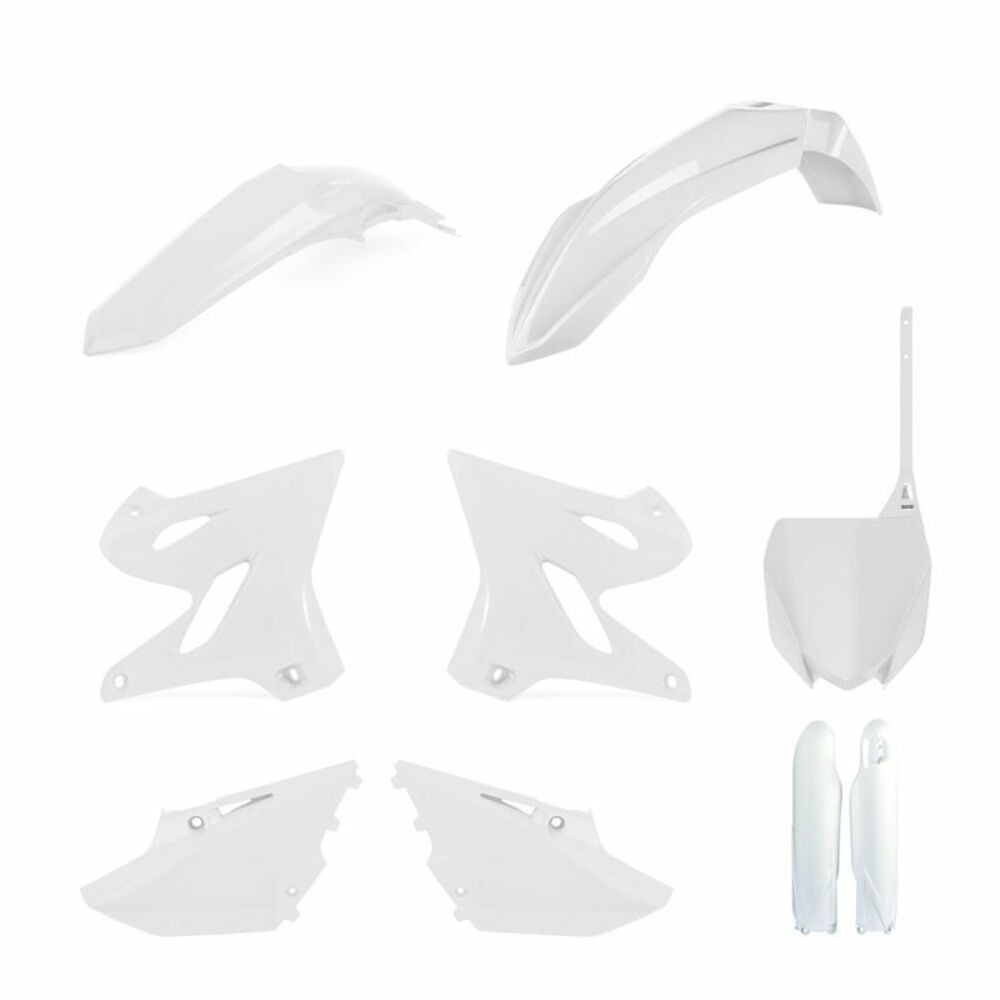 Free Shipping Polisport Plastic Kit White Yamaha YZ125/250 For Motorcycle