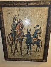 "Don Quixote" NISSAN ENGEL Litho Art Print on Board Private Collection