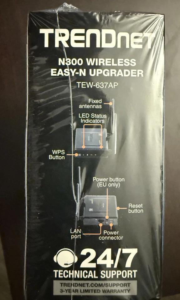 NEW TRENDnet TEW-637AP WiFi 802.11b/g/n N300 Easy-N Router Upgrader - Image 3 of 4