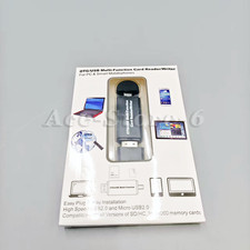 1PC Micro USB OTG to USB 2.0 Adapter SD/Micro SD Card Reader W/Standard USB Male
