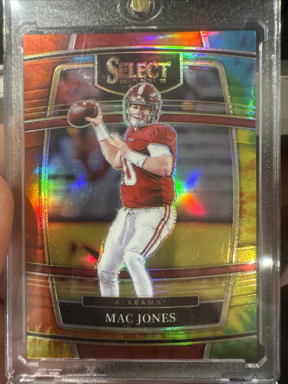 2022 Panini Select - Phenomenon Mac Jones #PHE-5 Tie-Dye Prizm /25