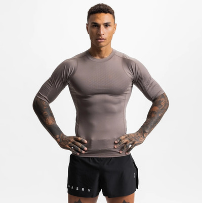 ASRV x Outlast Phase-change Half Sleeve Light Taupe Size Medium M Short Sleeve