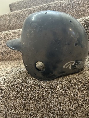 Rawlings PL75 Large Black Open Face Baseball Helmet 6 Vent Holes Foam Padding