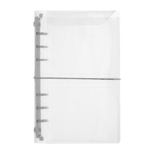 Clear A6 Binder Binder Cover, A6 Notebook Cover, Transparent 1Pcs