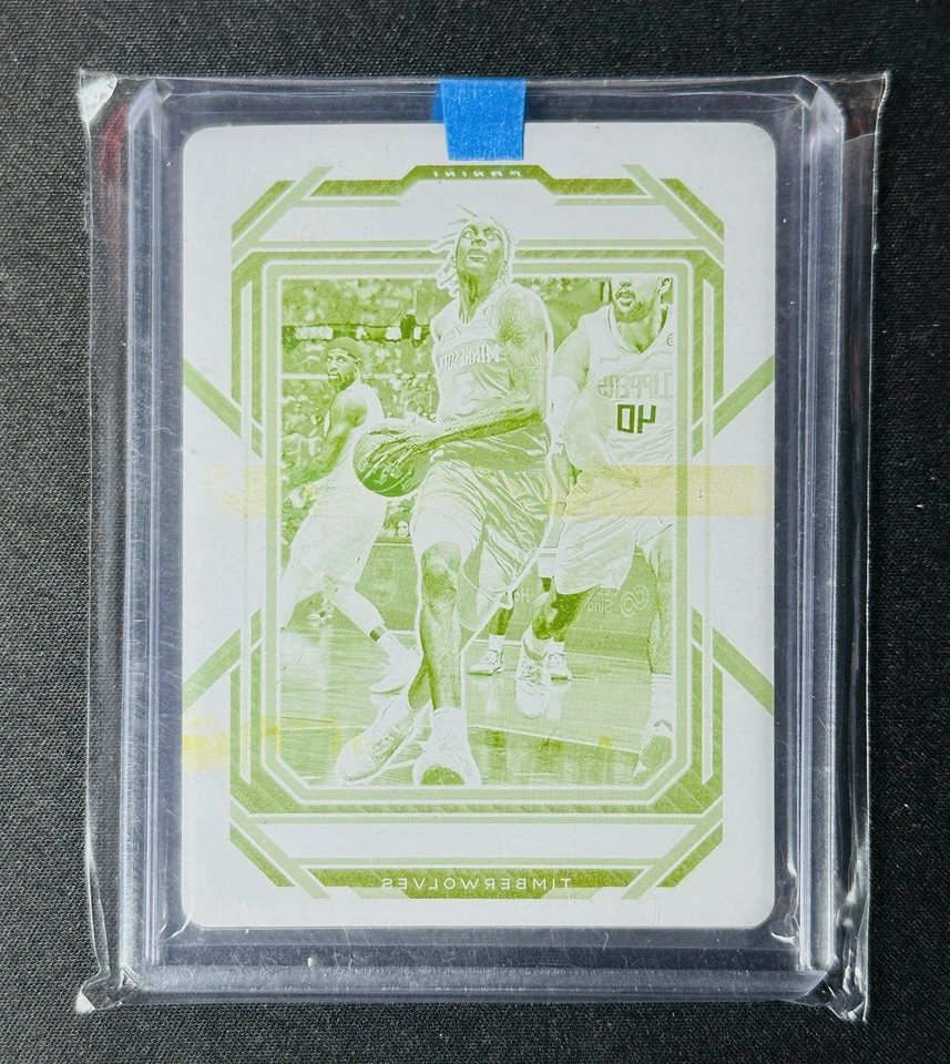 Jaden McDaniels 2022-23 Panini Prizm Printing Plate 1/1 #53 One of One SSP - Image 3 of 3