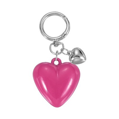 Schlüsselanhänger Harz süßes Herz für Damen für Handtasche, rosa rot