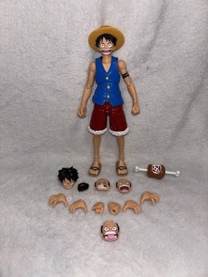 Custom Painted Sh Figuarts Luffy Impel Down With Bonus Face From Dracule Mihawk
