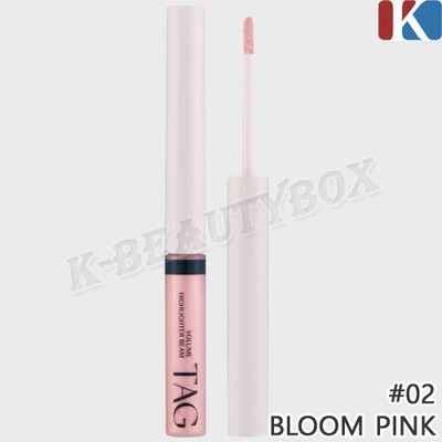 TAG Volume Highlighter Beam 2,8g #02 Bloom Pink Fine Pearl Glitter Watery Fixing