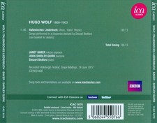 HUGO WOLF: ITALIENISCHES LIEDERBUCH NEW CD