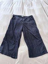 Kika Vargas X Target Slate Blue Wide-Leg, scallop pocket Pants size 16w/18w