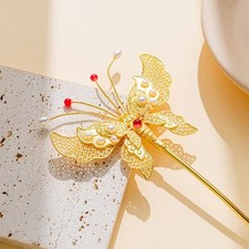 Butterfly Hair Pin Chinese Style Hanfu Hair Accessory Costume Headpiece