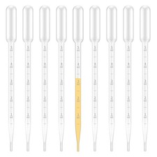 100 Pcs 5ML Plastic Transfer Pipettes for Essential Oils,Liquids,Graduated