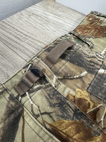 Men's Cabela's 34 Tall Realtree AP Camo Cargo Hunting Pants Adjustable Waist - Picture 12 of 21
