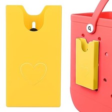 Phone Holder for Bogg Bag Accessories, Universal Hard ABS Plastic, Yellow