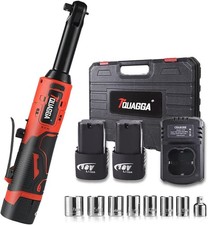 38 Cordless Electric Ratchet Wrench Set 18v Power Ratchet Tool Kit With 2 Pac 38 Cordless Electric Ratchet Wrench Set 18v Power Ratchet Tool Kit With 2 Pac