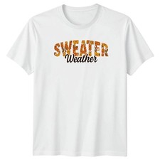 Pullover Wetter Damen T-Shirt Retro Style Herbst Herbst Saison Geschenk für Sie