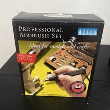 Vintage Testor AZTEK Airbrush Set A4309 Open Box New