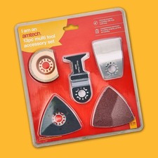 13 Pc Multi Tool Accessory Set Grinding Sanding Rasp Disc 60 80 120 grit pads