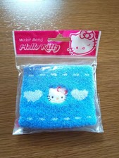 Heisei Retro Japan Limited Hello Kitty Wristband Light Blue Rare Sanrio