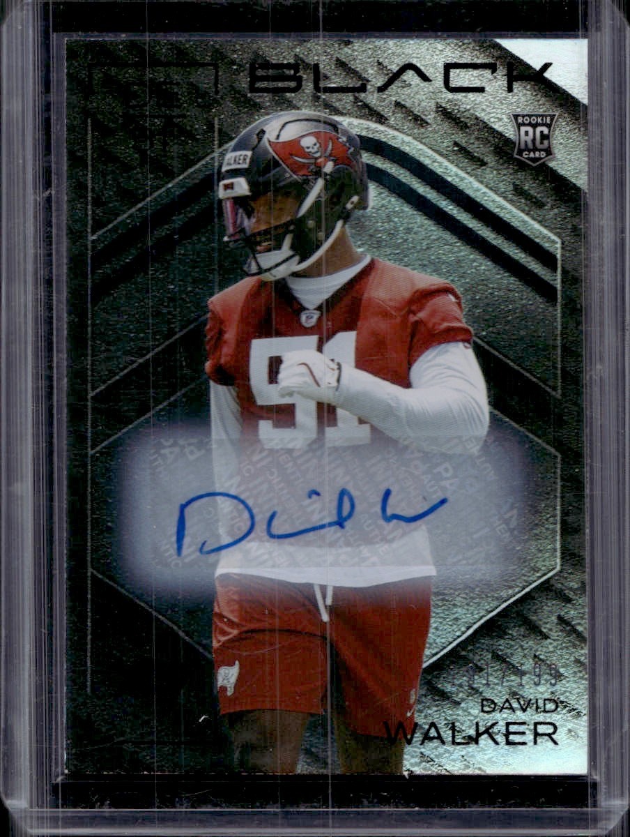 2025 Panini Black- Rookies- Autographs /199- David Walker #189 (RC)