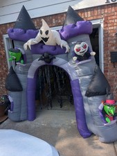 9ft Airblown Inflatable Haunted Halloween Archway Castle 59752