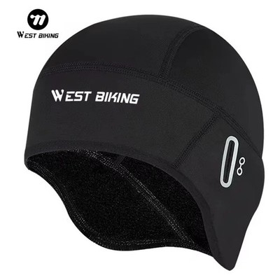 WEST CYCLING Winter Fleece Mütze Winddicht Thermo Helmhaube Radfahren Herren