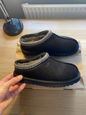 UGG Tasman II Black Slippers, Size UK 6