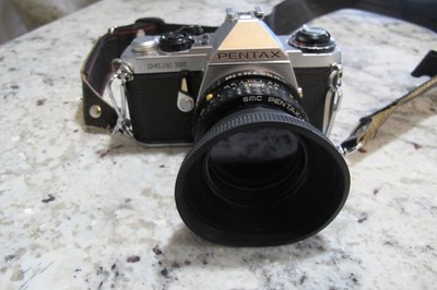 Pentax ME Super 35mm SLR Film Camera with 50 mm lens Kit - Exceptional!