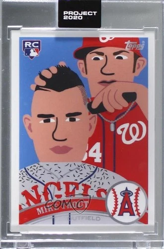 2020 Project 2011 Topps Update /6824 Mike Trout Keith Shore Bryce Harper #260