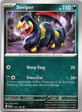 Seviper Paldea Evolved 137/193 Uncommon Pokemon Near Mint Pokemon Card