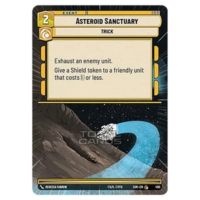 Star Wars Unlimited Spark of Rebellion Asteroid Sanctuary (Common) 480 (Hyper...