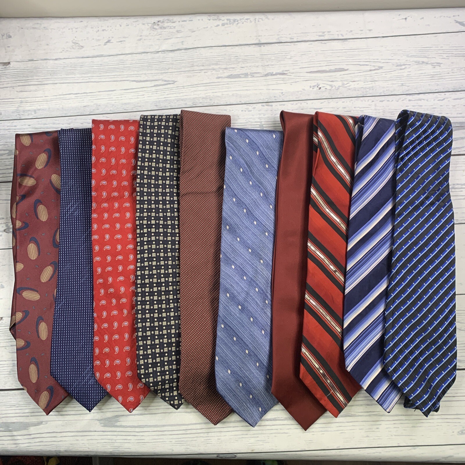 Vintage Silk Neckties Lot of 10 Men's Ties eBay