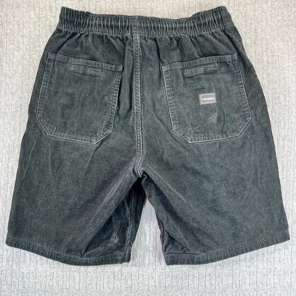 Vintage Volcom Corduroy men S/28-32 Y2K Shorts Skater Elastic Waist Drawstring - Image 3 of 4
