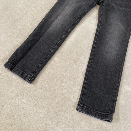 Young Versace Jeans Size 5 Yrs Black Denim Embroidered Logo Adjustable Waist - Picture 12 of 15