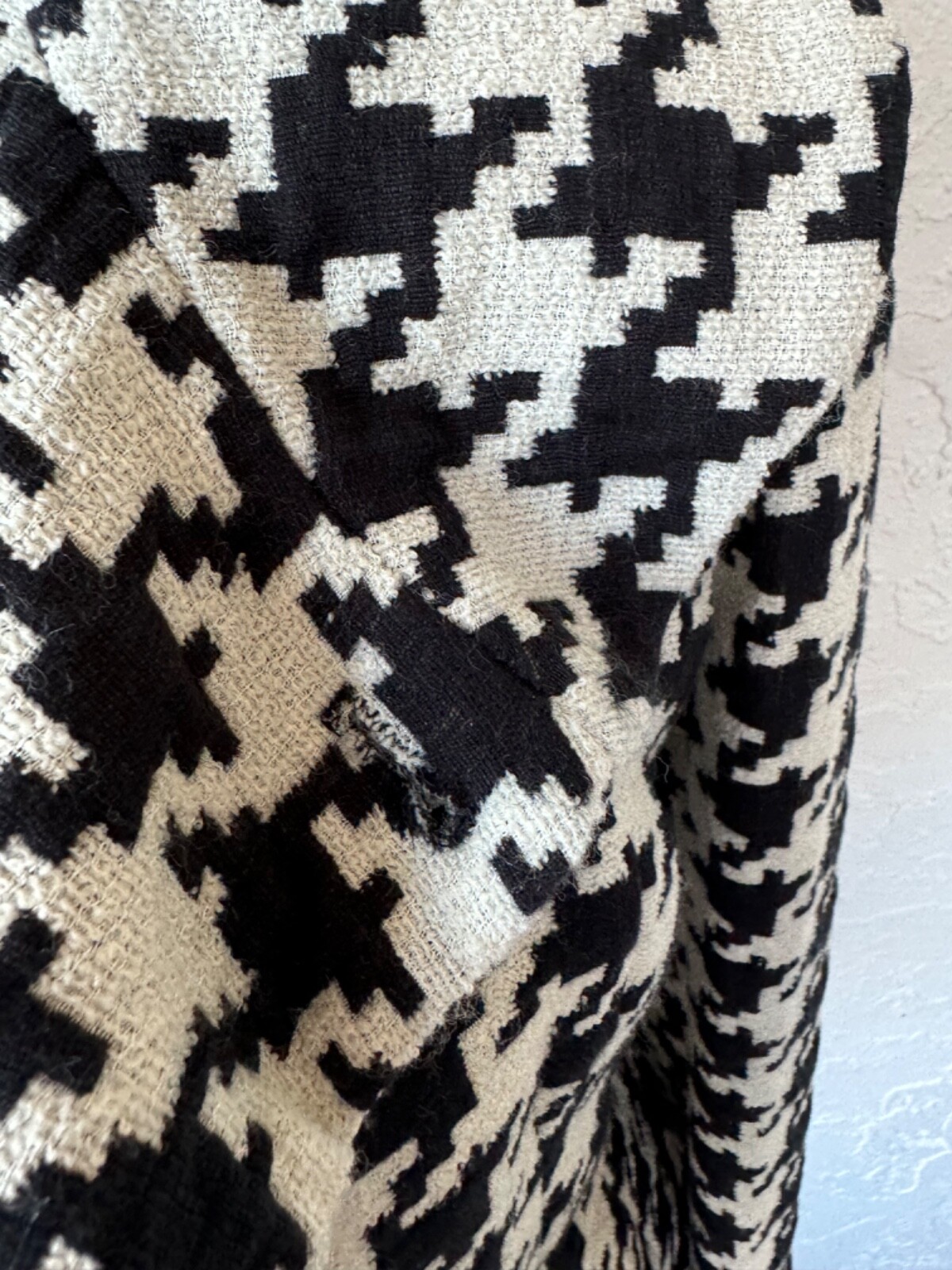 Ellen Tracy black/ white houndstooth pattern jack… - image 13