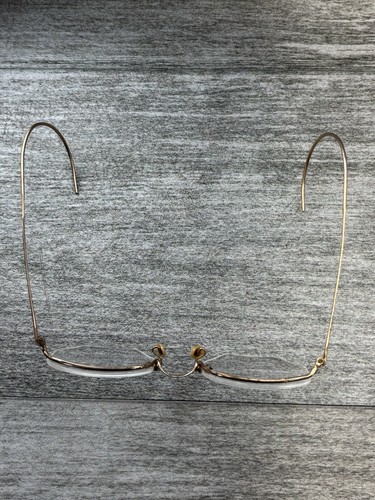 VTG Durex Shuron Numount Full Wire Rim Gold Eyeglasses Frames 46Long 12 KGF 1/10 - Picture 12 of 12