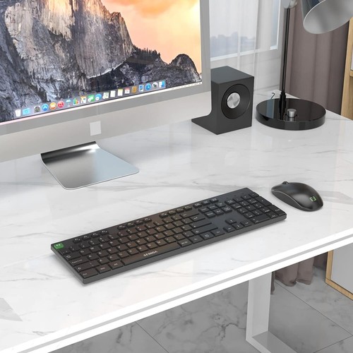 Wireless Keyboard and Mouse Set, seenda 2.4G Wireless Keyboard and Mouse with US - Picture 2 of 7