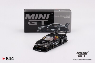 MINI GT 844 Nissan LB-ER34 Super Silhouette SKYLINE Black 1/64 NEW